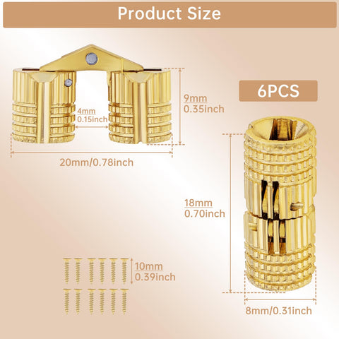 HOJLKLD hidden hinges installation dimensions guide ensures precise fit for compact boxes.
