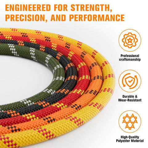 HOKINETY outdoor rigging rope handles moisture, UV, and weather exposure