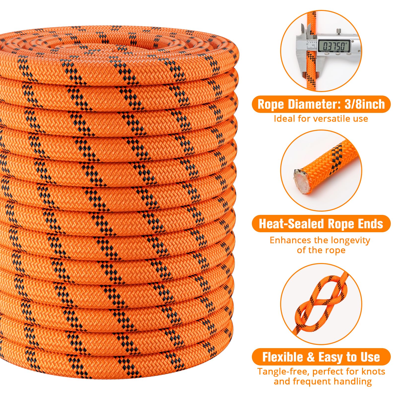 HOKINETY versatile rope for tree work, camping, and rescues