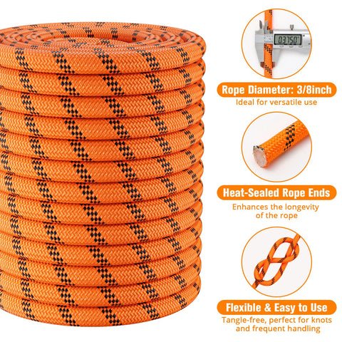 HOKINETY versatile rope for tree work, camping, and rescues