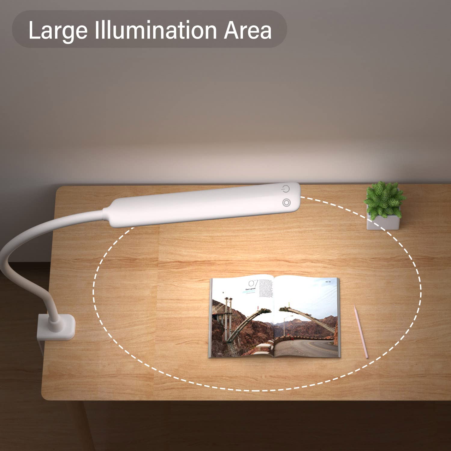 Hokone clamp design grips desks up to 2.83 inches safely