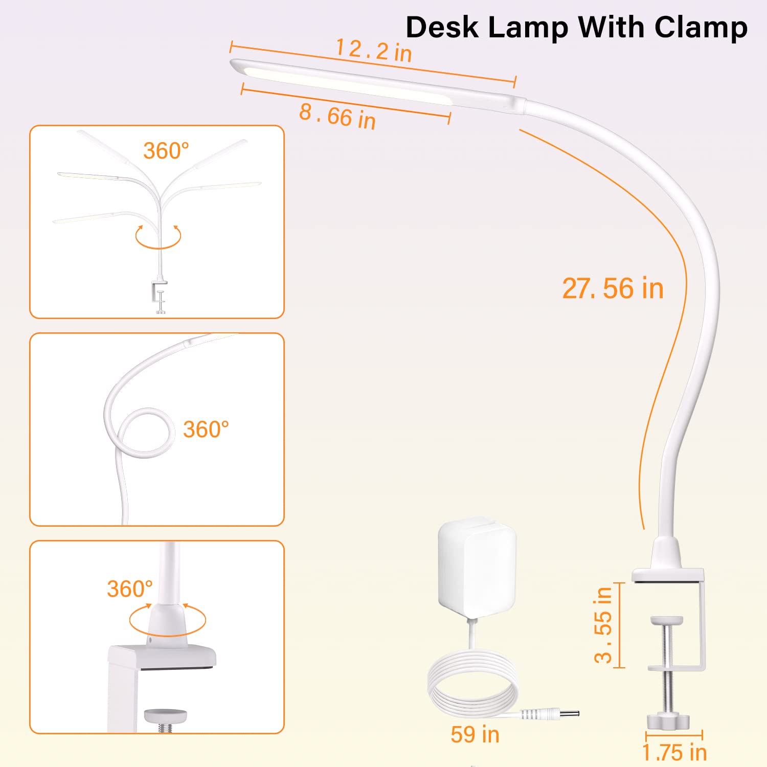 Hokone color temperature options from warm to cool