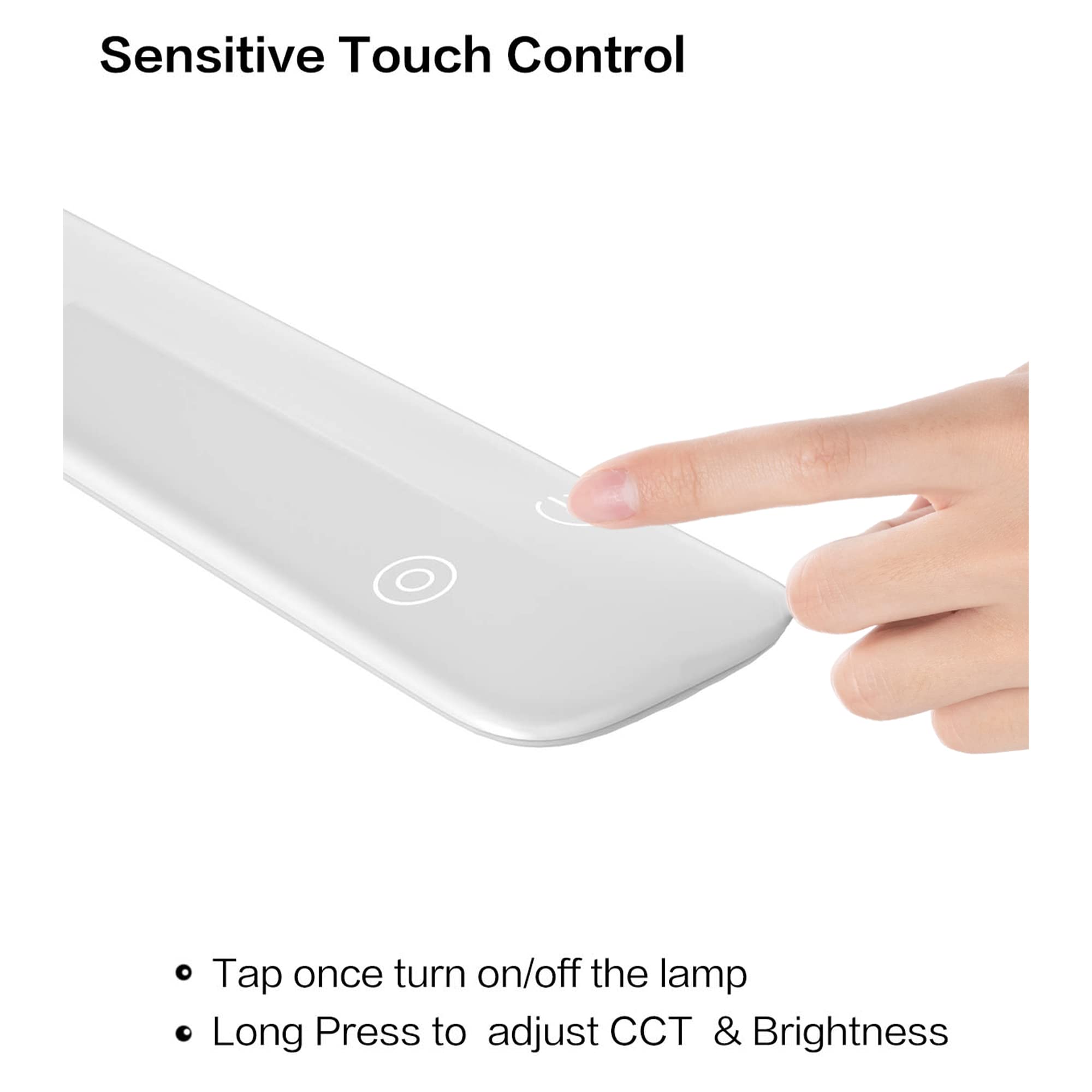 Hokone LED desk lamp wide lighting area covers the entire desk