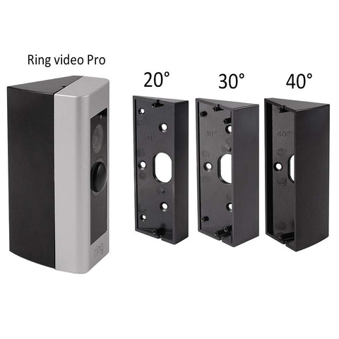 HOLACA Ring Pro bracket 20-degree view angle for better doorbell coverage.