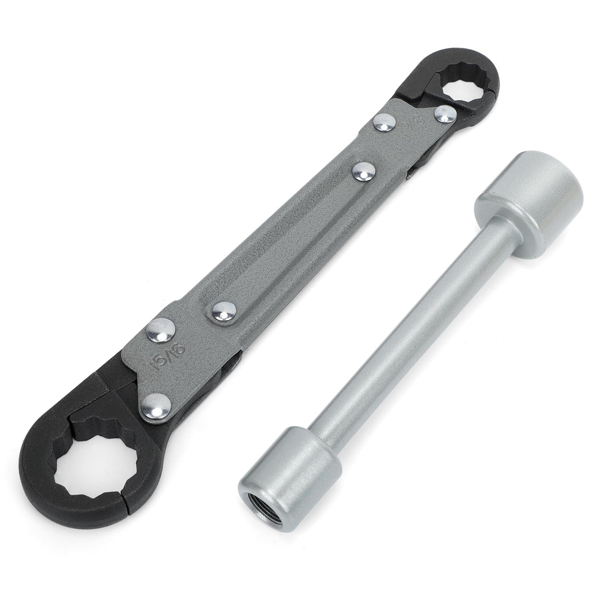 Holdly angle stop wrench with adjustable jaw for fast installation in tight spaces.