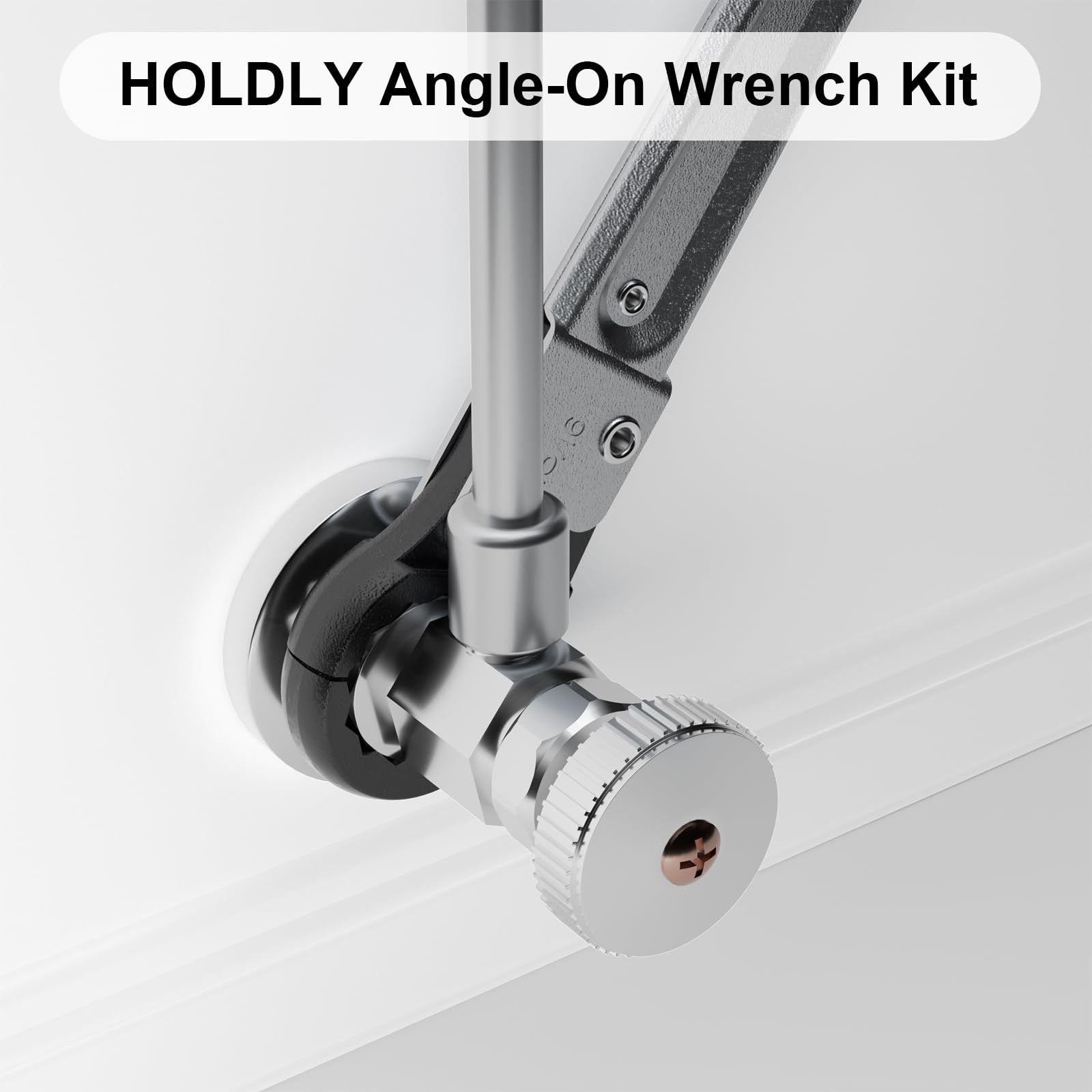 Holdly angle stop wrench ergonomic grip supports secure handling during use.