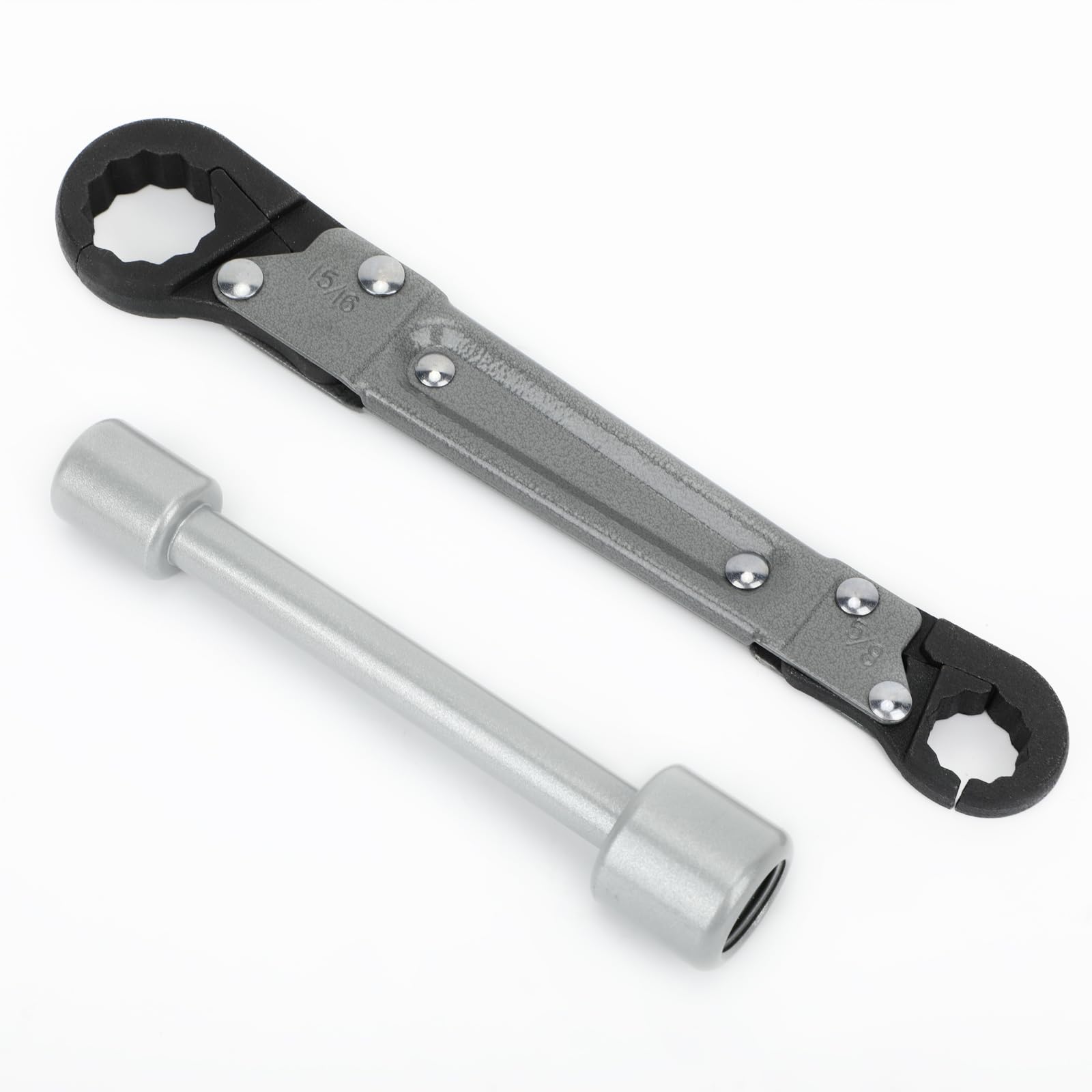 Holdly silver tool kit ready for on-site compression stop tasks.