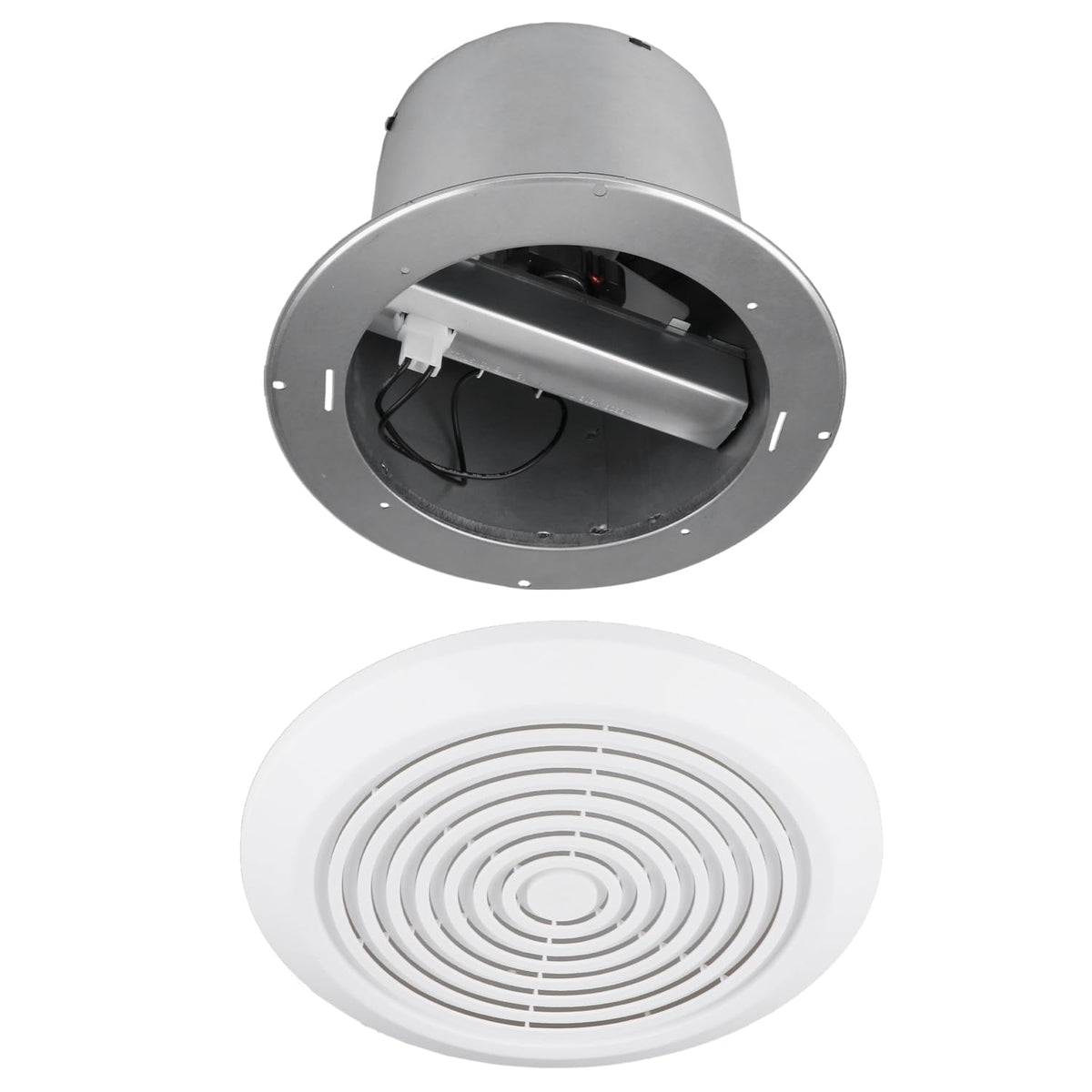Holdly V2262-50 7in exhaust fan front view improves bathroom ventilation and moisture control.