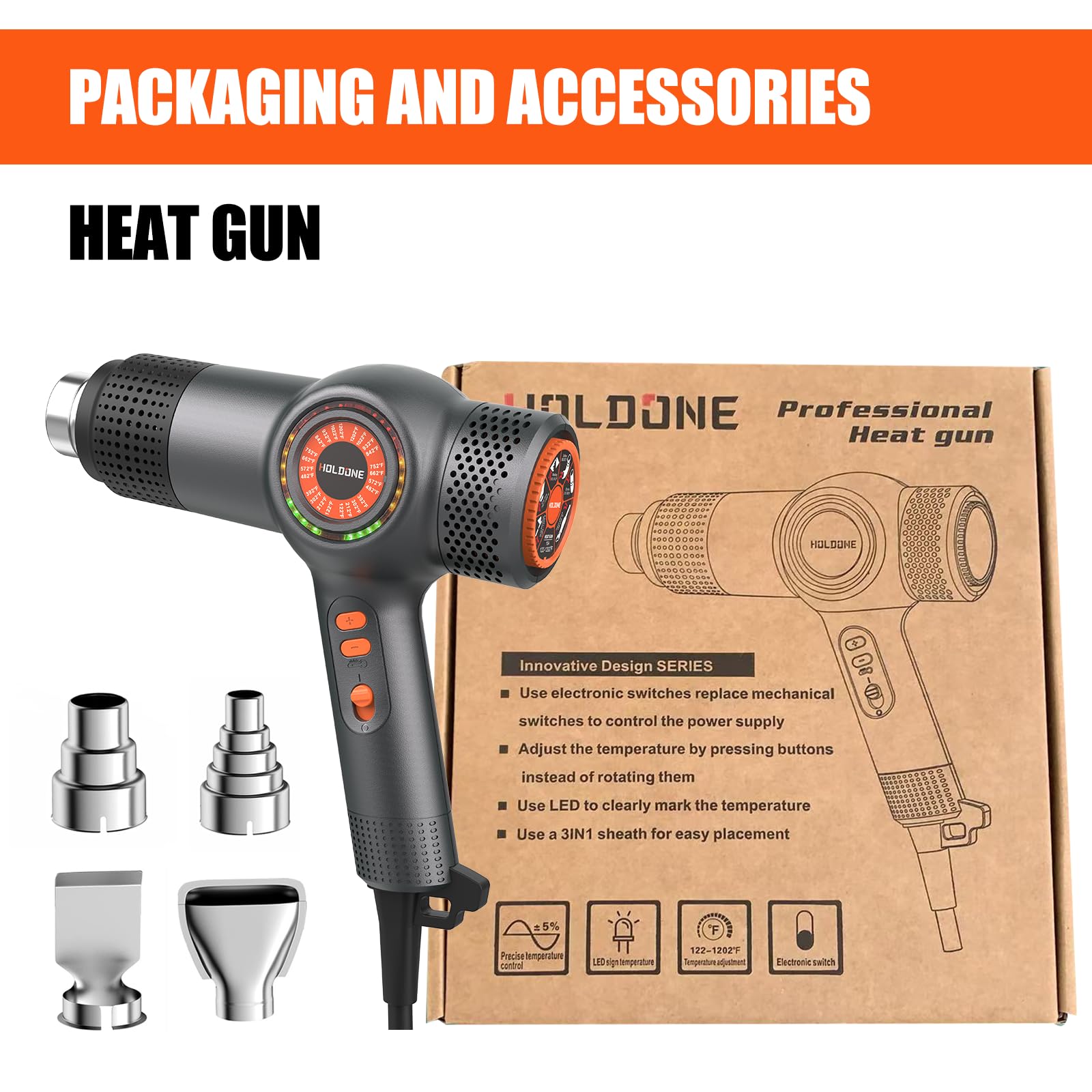Durable industrial design suited for daily use.