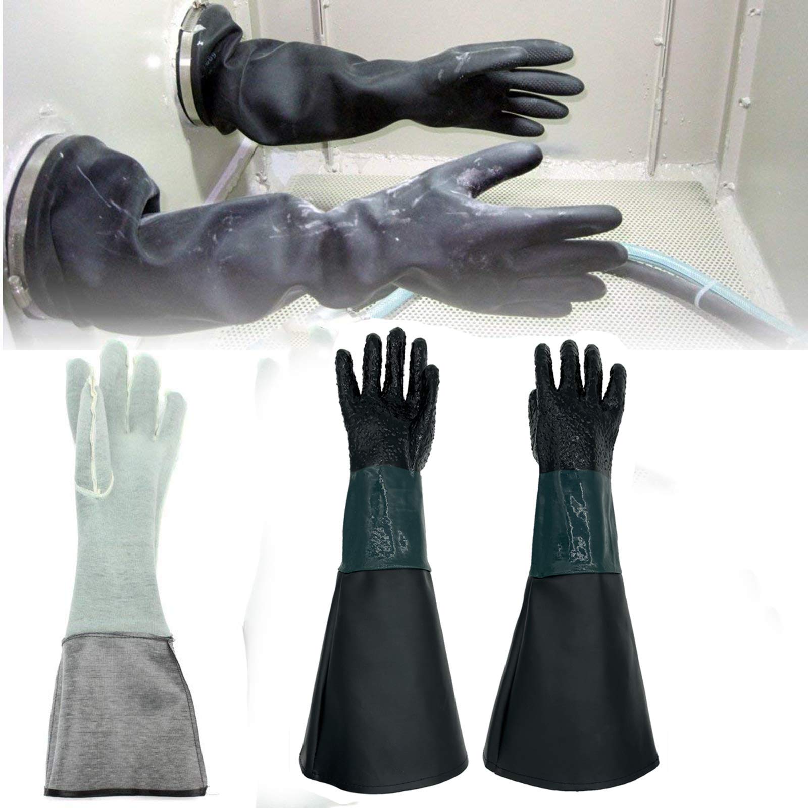 HOLDWIN rugged rubber surface gloves designed for abrasive environments.