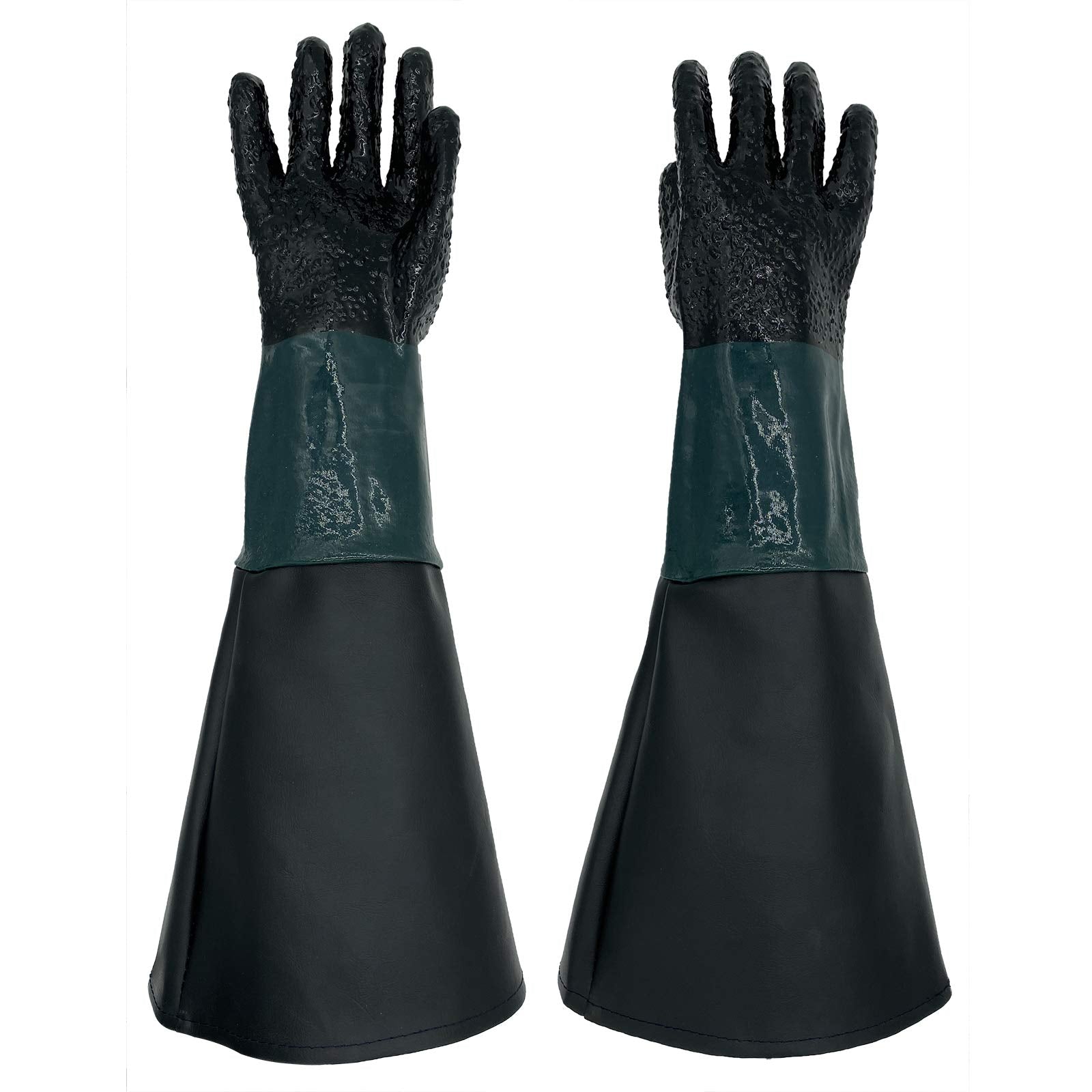 HOLDWIN Rubber Sandblaster Gloves offer a secure grip for abrasive blasting tasks.