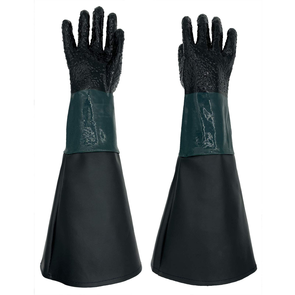 HOLDWIN Rubber Sandblaster Gloves offer a secure grip for abrasive blasting tasks.