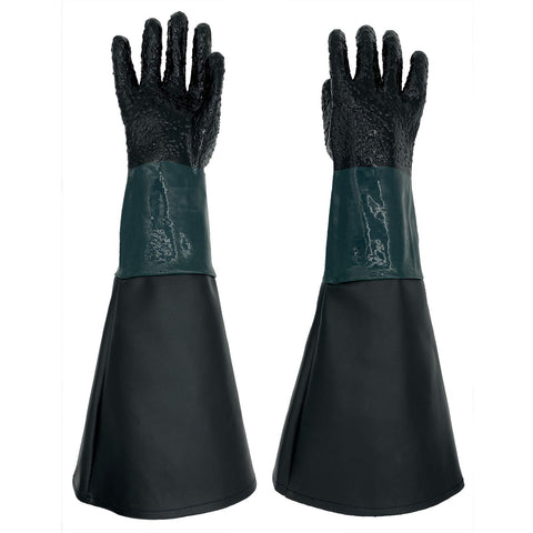 HOLDWIN Rubber Sandblaster Gloves offer a secure grip for abrasive blasting tasks.