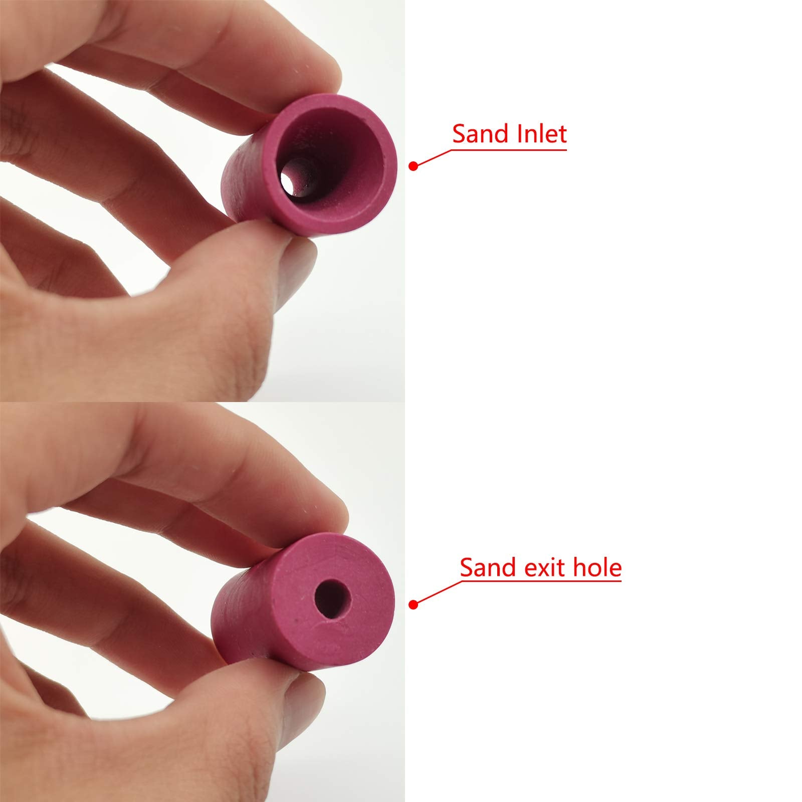 HoldWin ceramic nozzle set improves durability under abrasive media.