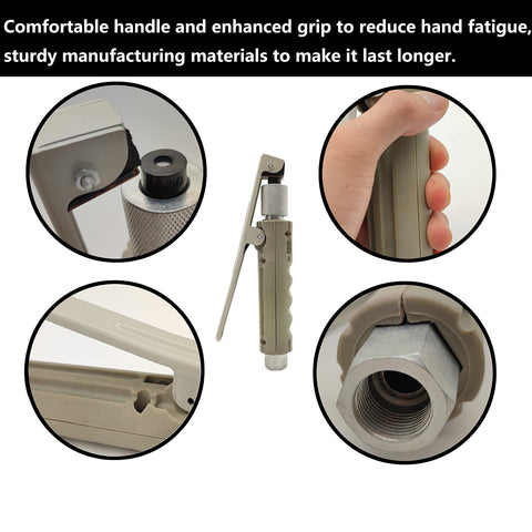 HoldWin sandblaster quick-opening design saves media and time.