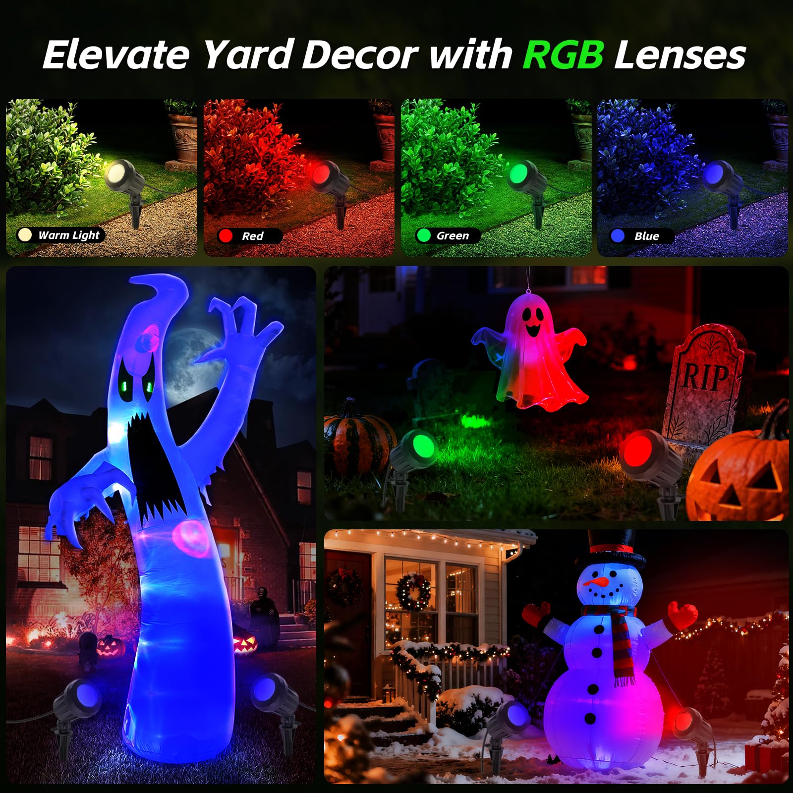 Holeva Spotlight focuses light with a 45-degree beam for landscape highlights