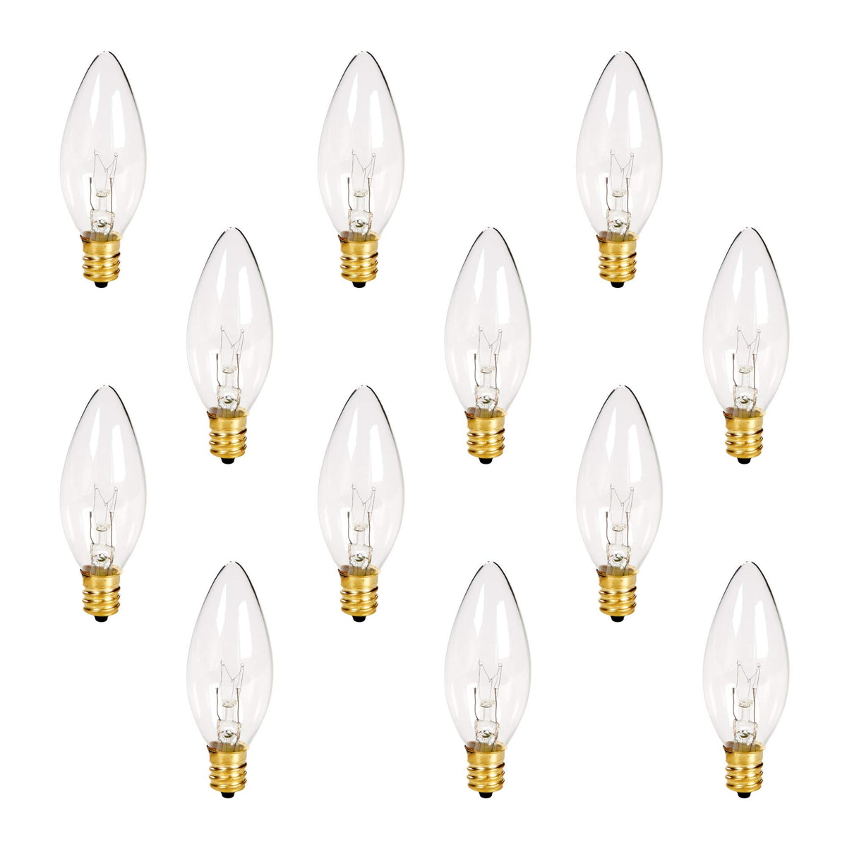 Holiday Joy C26 torpedo-tip night light bulb with clear glass for cozy ambiance