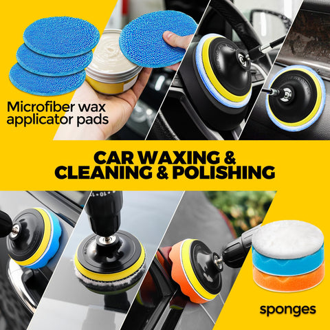 Holikme microfiber wax applicator pads for even coating results