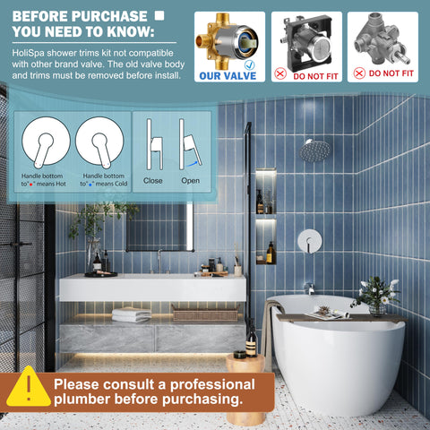 HoliSpa 8-inch rainfall showerhead delivers broad, hotel-like pressure and coverage.