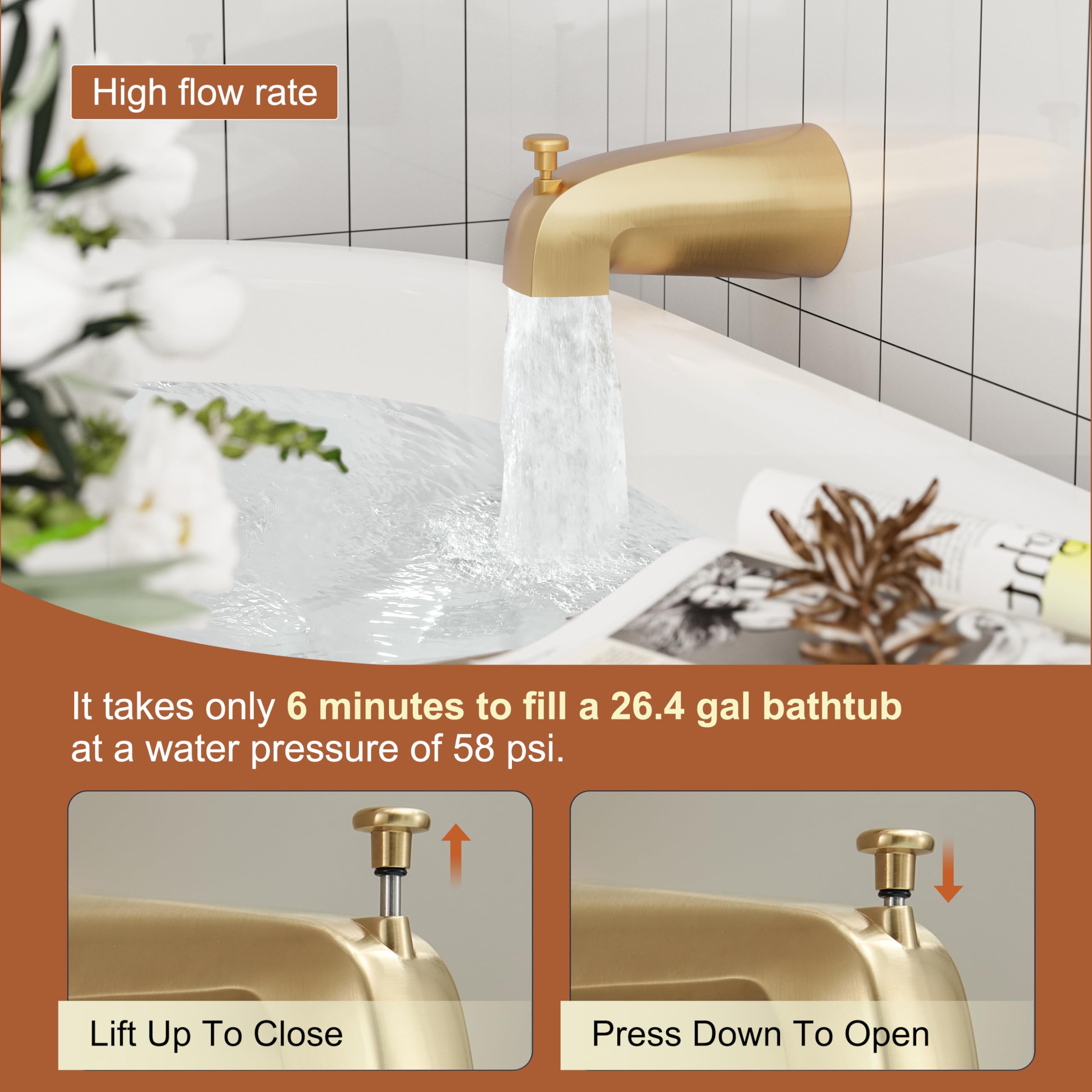 HoliSpa all-metal SUS304 construction resists daily wear in humid bathrooms