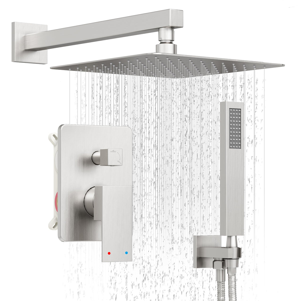 HoliSpa 12-inch rain showerhead delivers broad coverage for a spa-like shower.