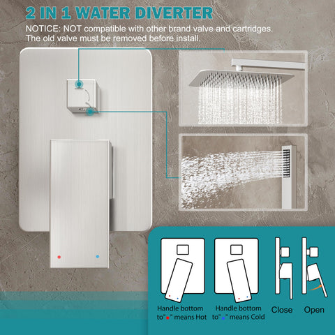 HoliSpa shower hose provides flexible movement for easy rinsing.
