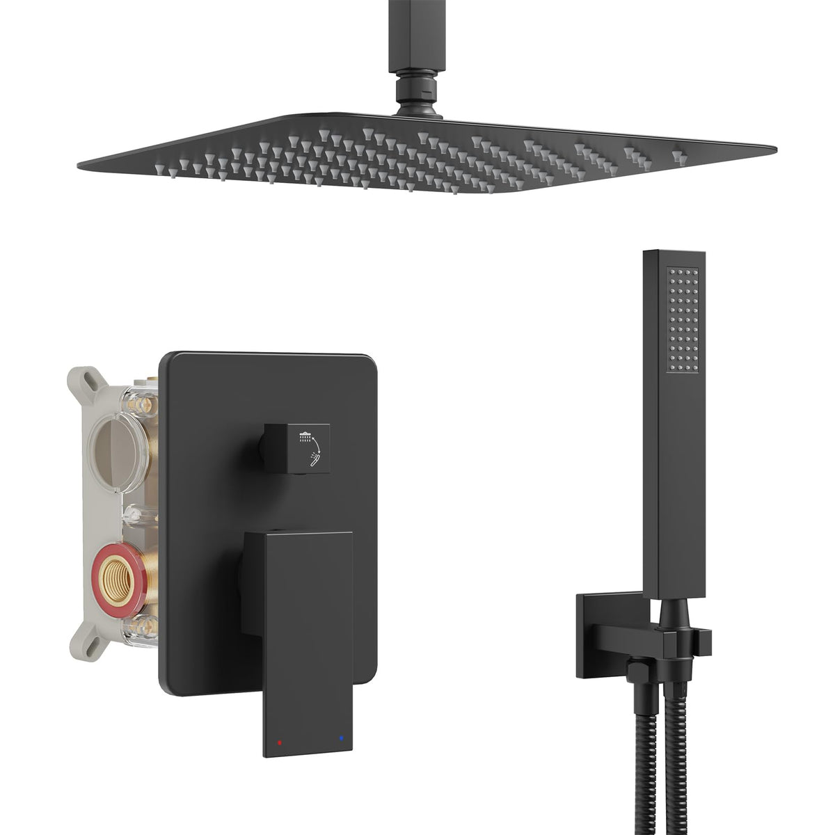 HoliSpa ceiling mount shower arm for spa-like rain experience