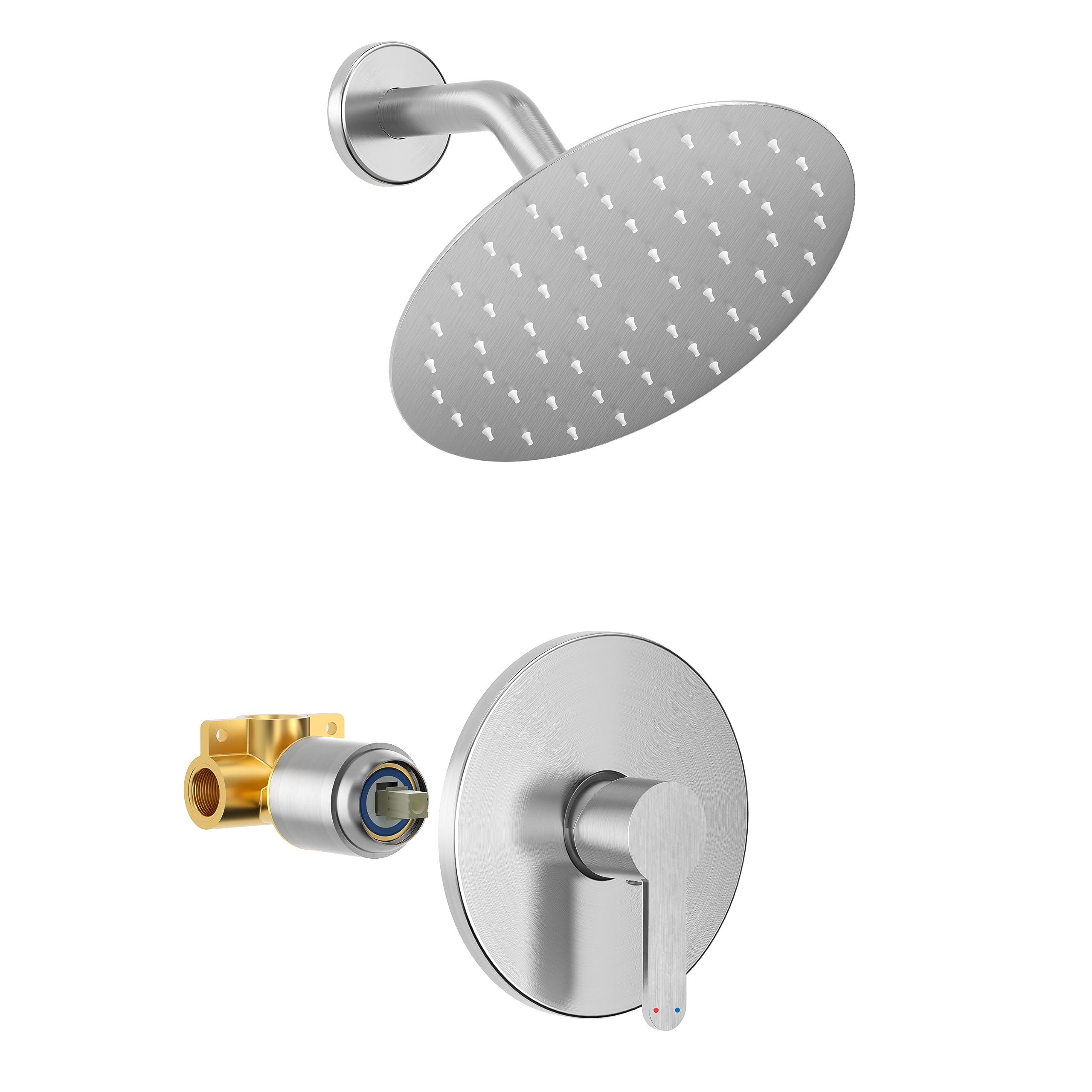 HoliSpa shower faucet with 8-inch rainfall head delivers spa-like coverage at home