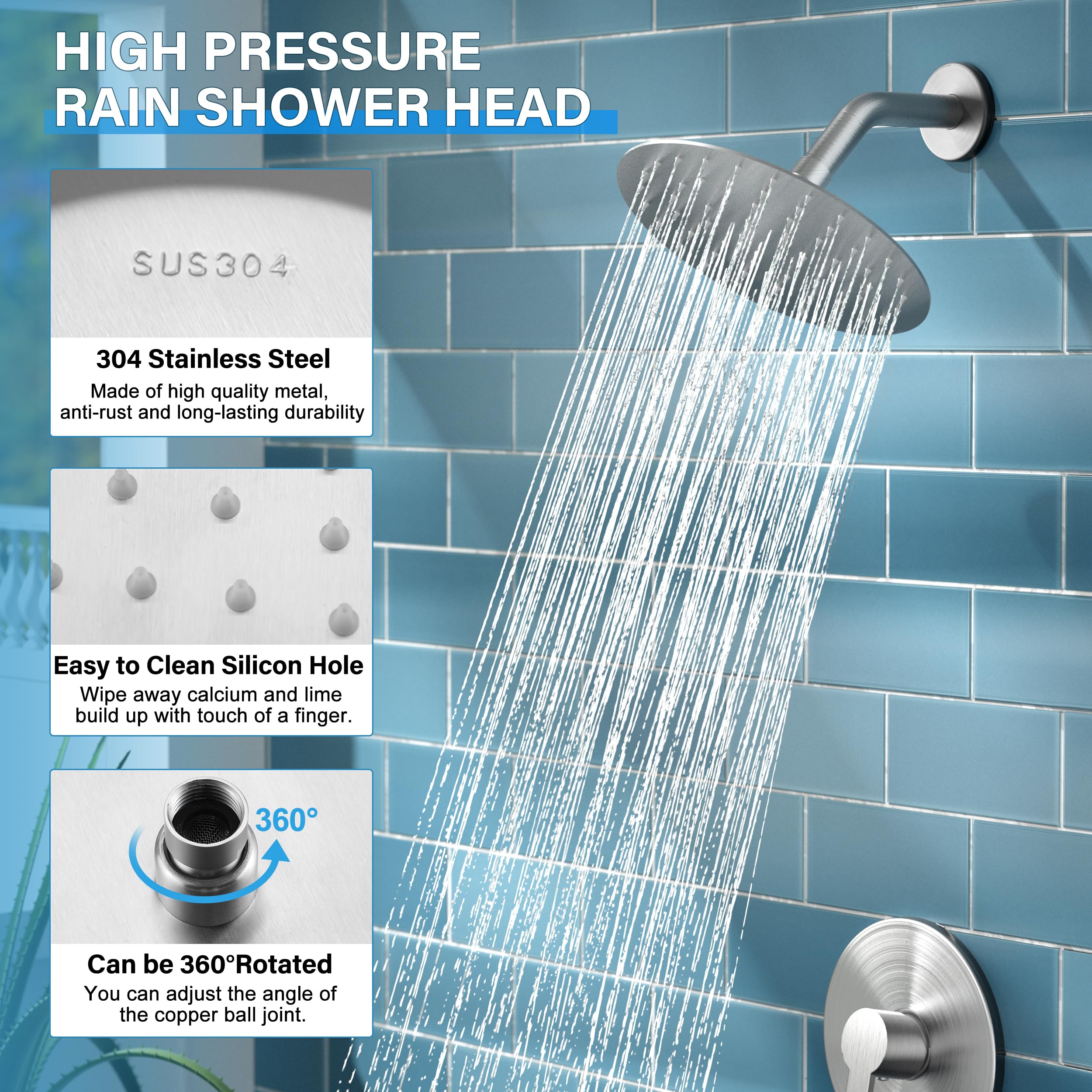 HoliSpa 1/2-inch US standard connections simplify installation