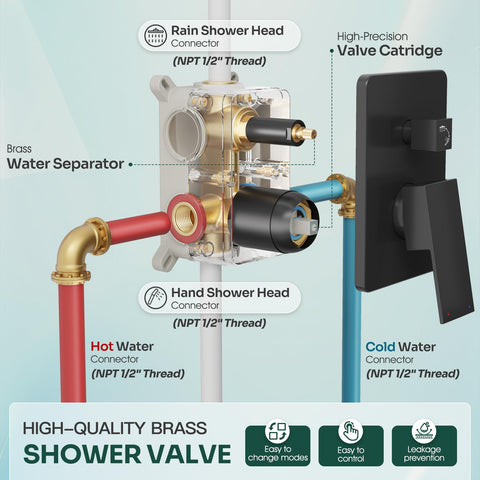 HoliSpa shower holder and hose for easy reach