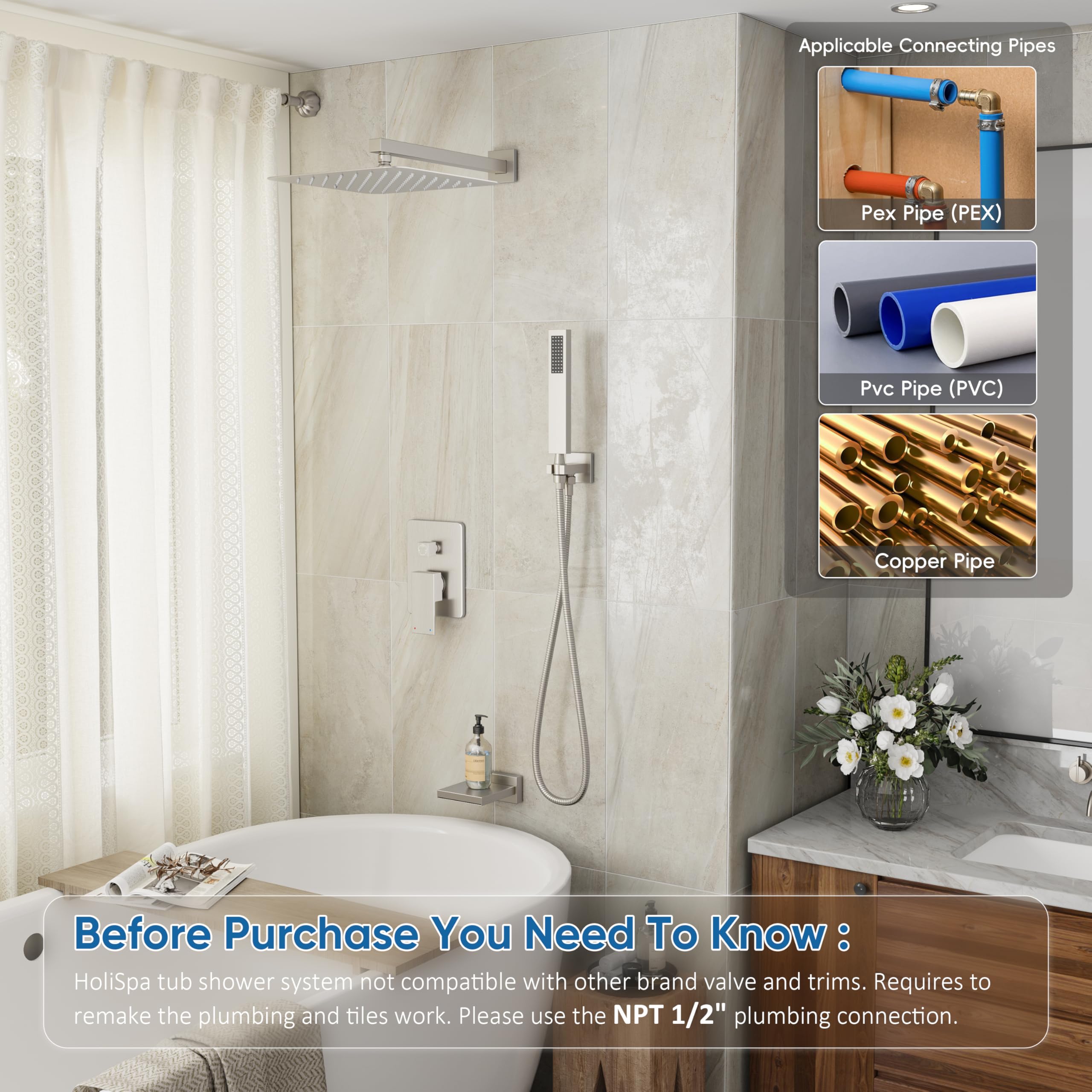 HoliSpa handheld spray for flexible cleaning and targeted rinsing.