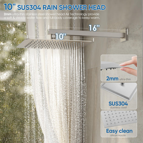 HoliSpa wall-mounted valve trim provides easy single-handle control.