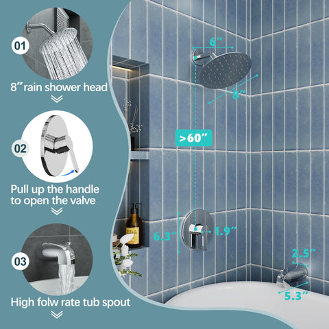 HoliSpa single-handle control for precise temperature and flow.