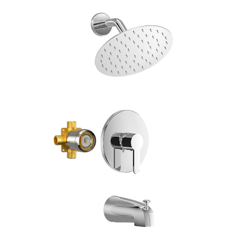 HoliSpa tub-shower faucet with durable chrome finish for everyday reliability.