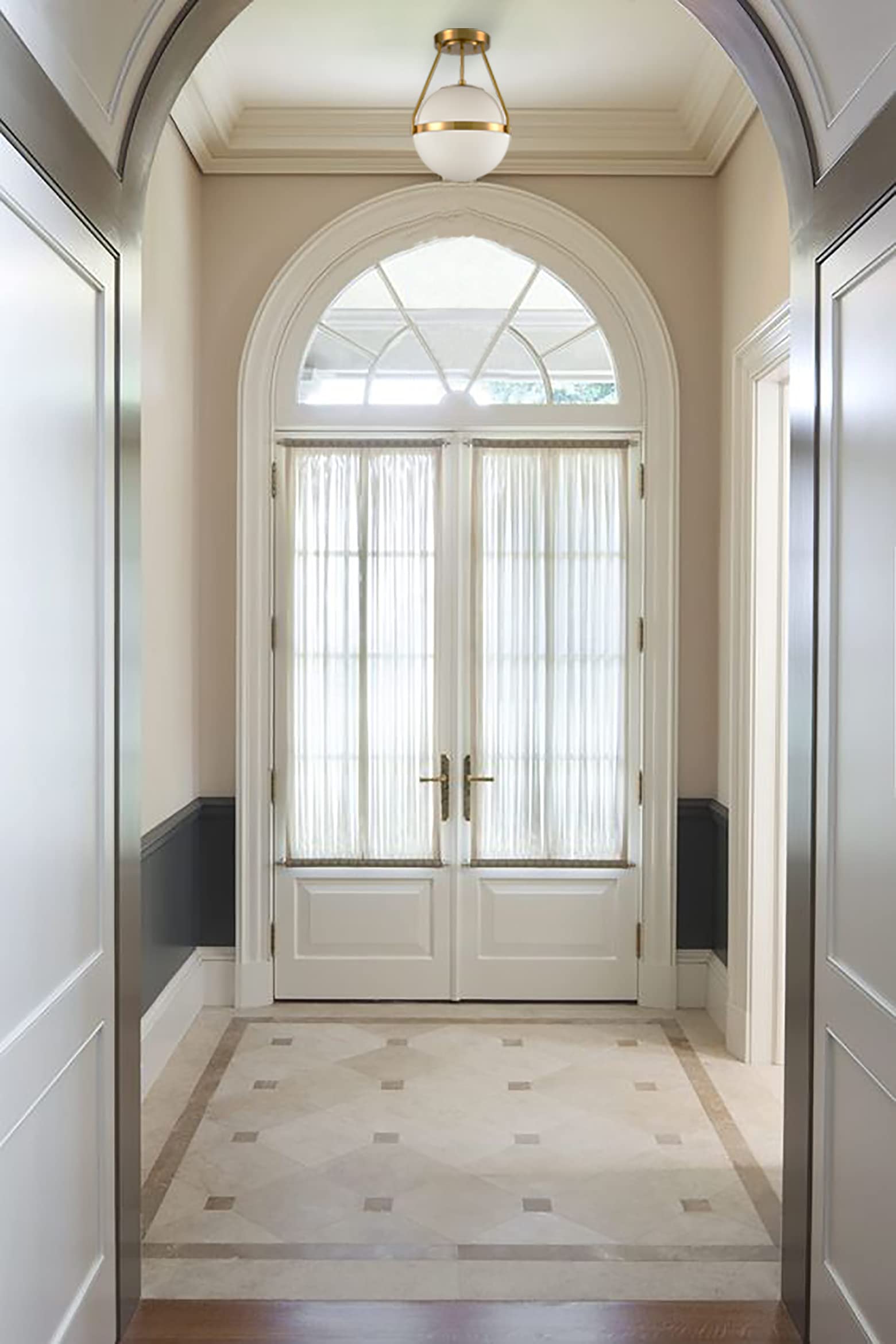 HOLKIRT brass base detail adds a refined metallic touch