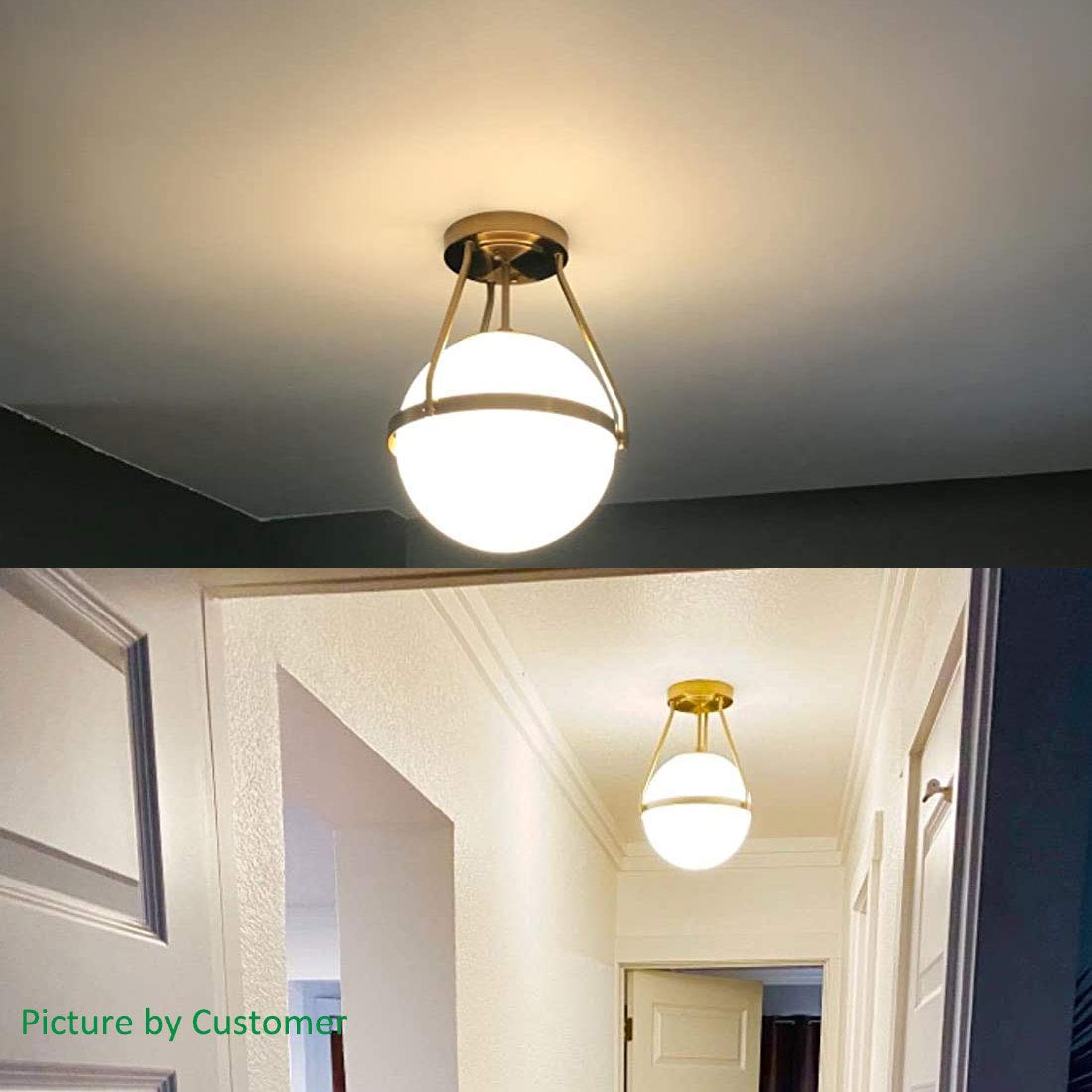 HOLKIRT mid-century globe light ideal for dining area