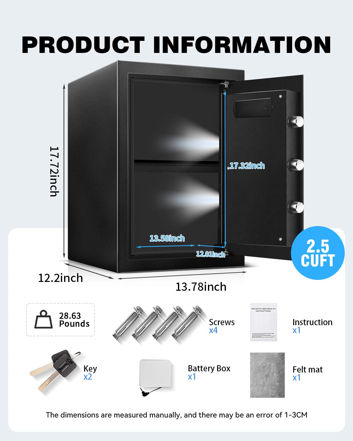 HOLOJOY safe shown in a home or small office setup
