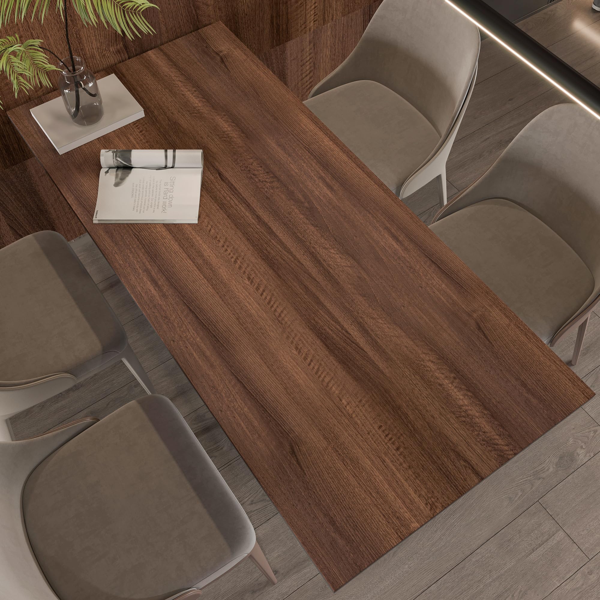 HOLOMEY walnut wood grain texture scene adds natural warmth to any space