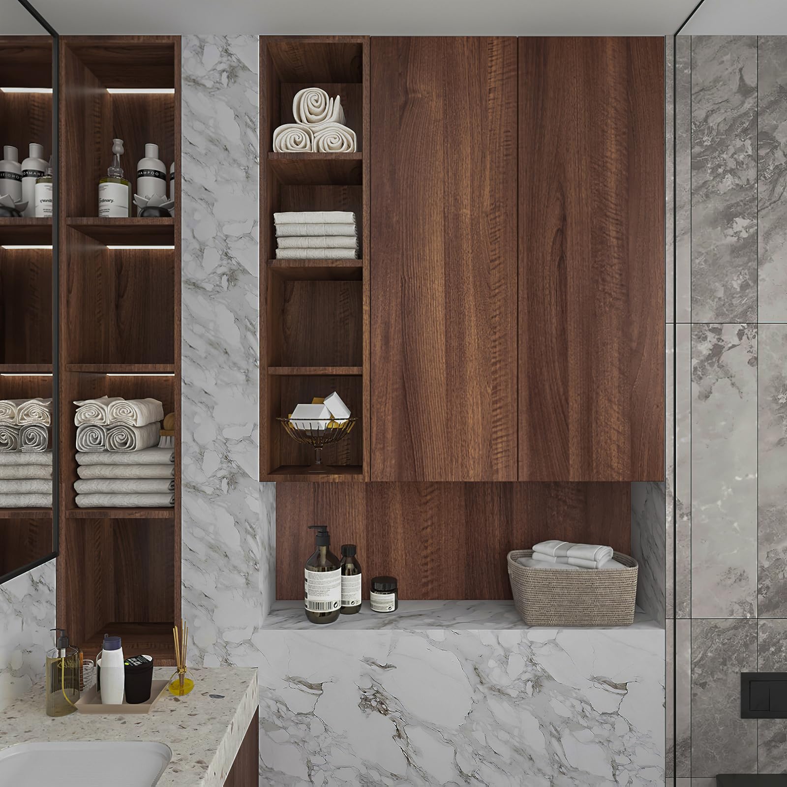 HOLOMEY waterproof and oil-resistant vinyl surface for easy cleaning