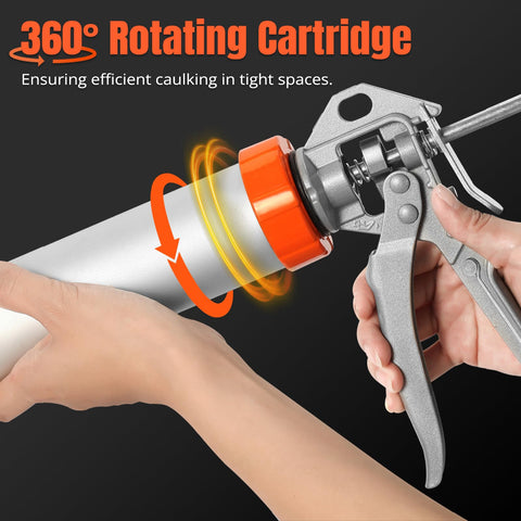 Holothurian caulking kit includes six nozzles for bead variation.