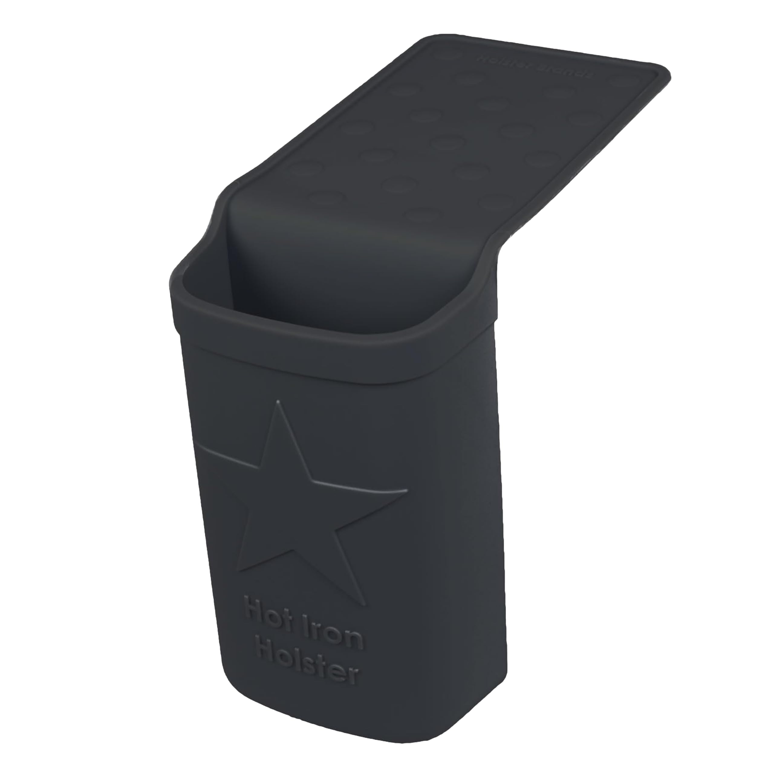 Holster Hot Iron Holster Original in black safely holds curling irons and straighteners.