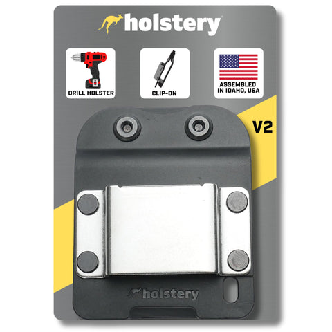 Holstery DriverMaster clip-on tool belt for quick drill access on site