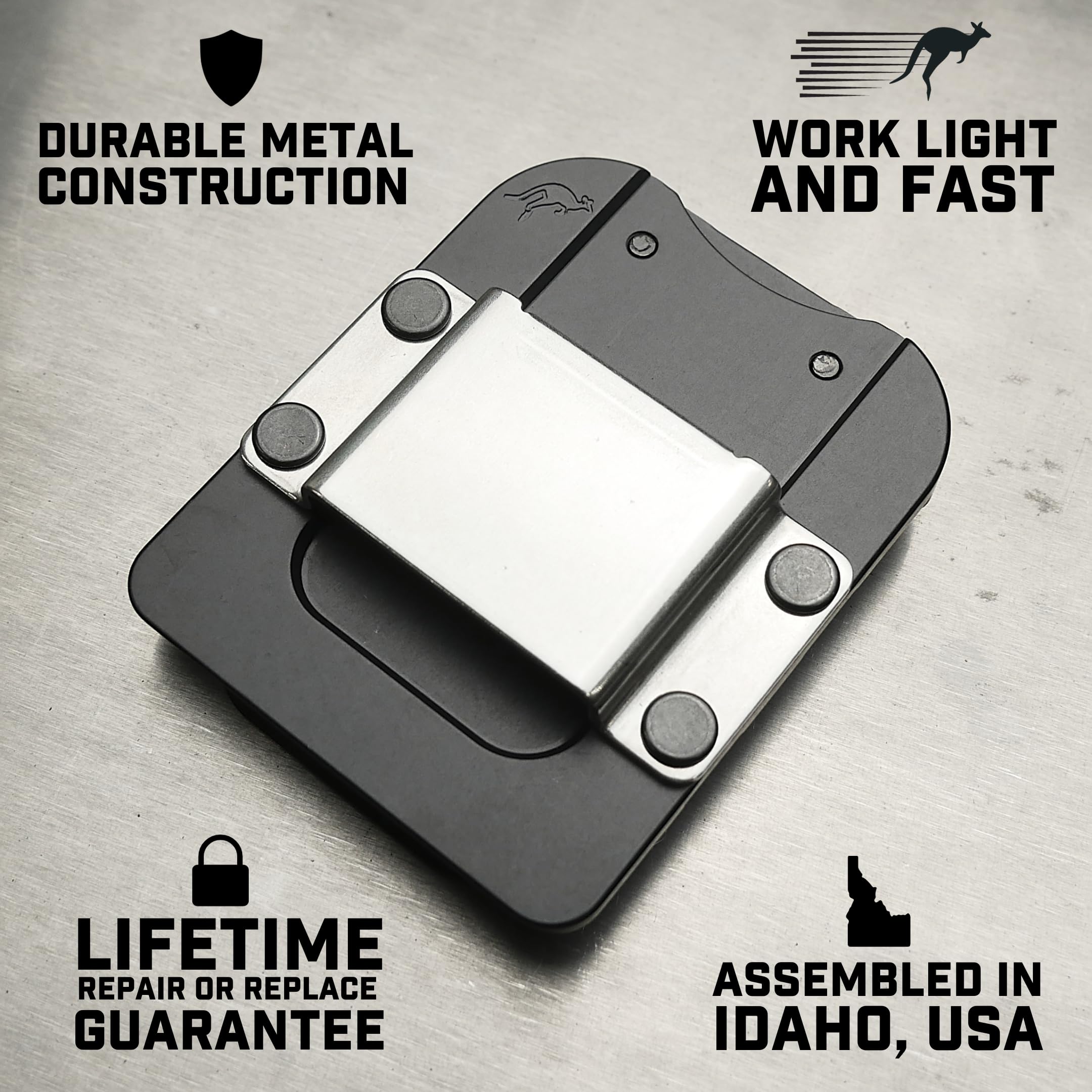 Holstery DriverMaster PRO all-metal construction for rugged durability.