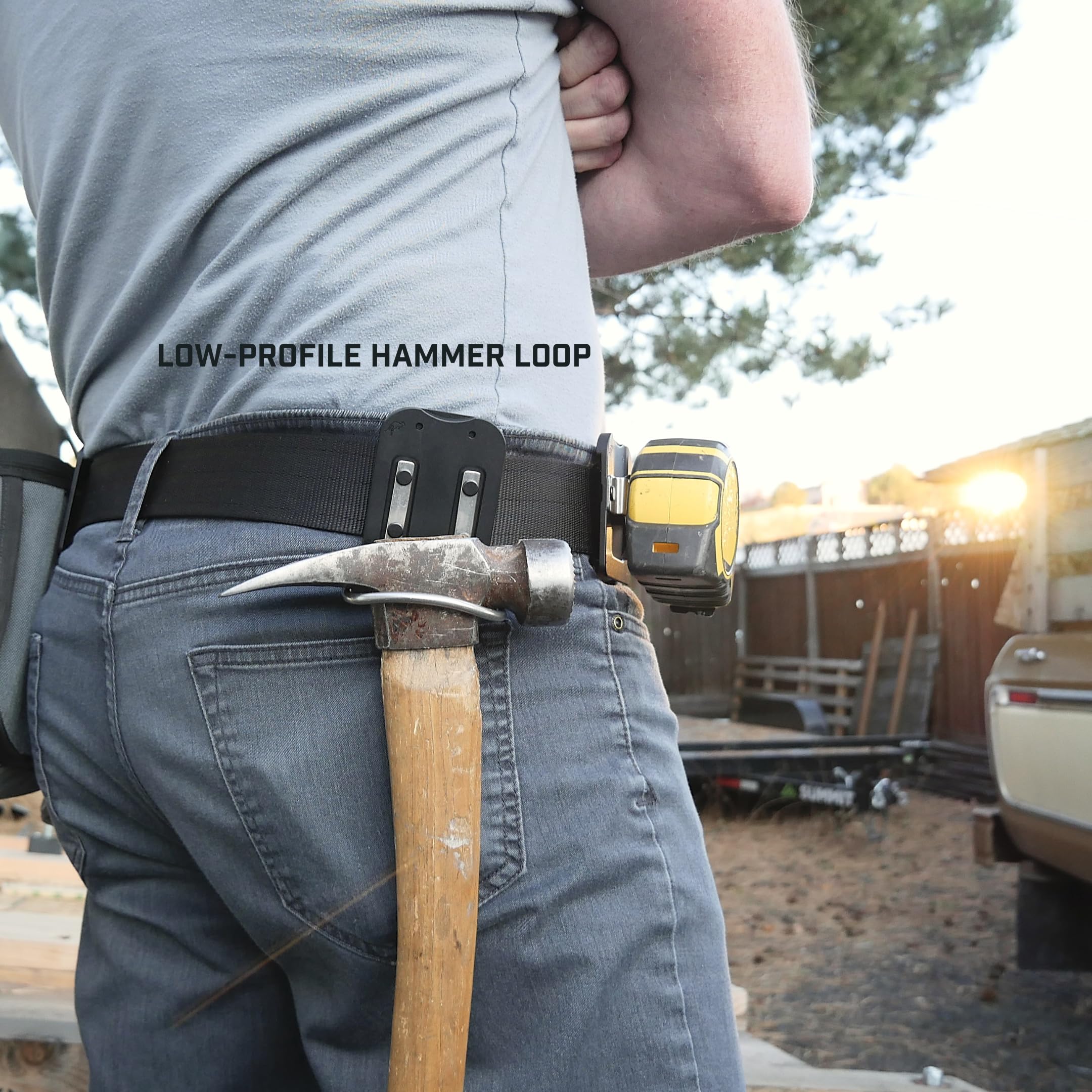 Holstery HammerMaster Pro side view showing clip-on convenience