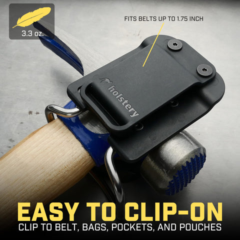 Holstery HammerMaster low-profile design stays snug and tidy