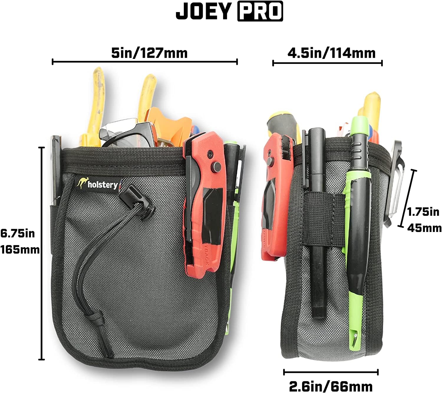 ModSlots on Holstery Joey Pouch Pro side for organizing pencils and markers.