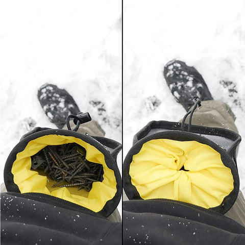 Reinforced rim of Holstery Joey Pouch Pro supports heavy use on site.