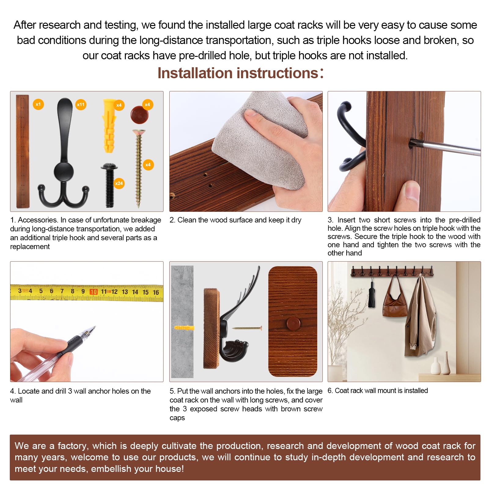 Homagic packaging includes instructions and mounting hardware