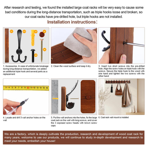 Homagic packaging includes instructions and mounting hardware