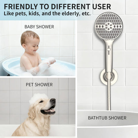 Homaqua 360° adjustable bracket enables flexible shower angles